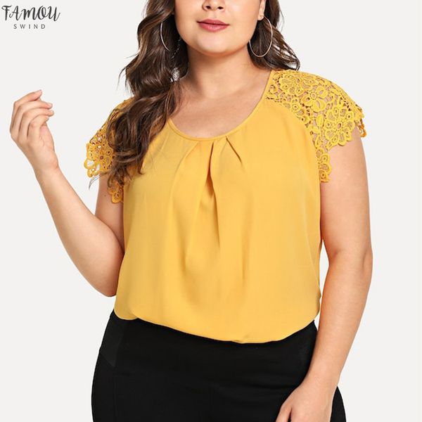plus size summer fashion floral lace blouse casual ladies solid tee female womens short sleeve shirt blusas pullover, White
plus size summer fashion floral lace blouse casual ladies solid tee female womens short sleeve shirt blusas pullover, White