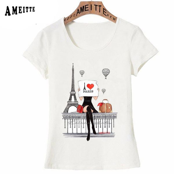 i love paris fashion illustration print t-shirt summer fashion women t-shirt cute casual girl tees ameitte short sleeve, White
i love paris fashion illustration print t-shirt summer fashion women t-shirt cute casual girl tees ameitte short sleeve, White