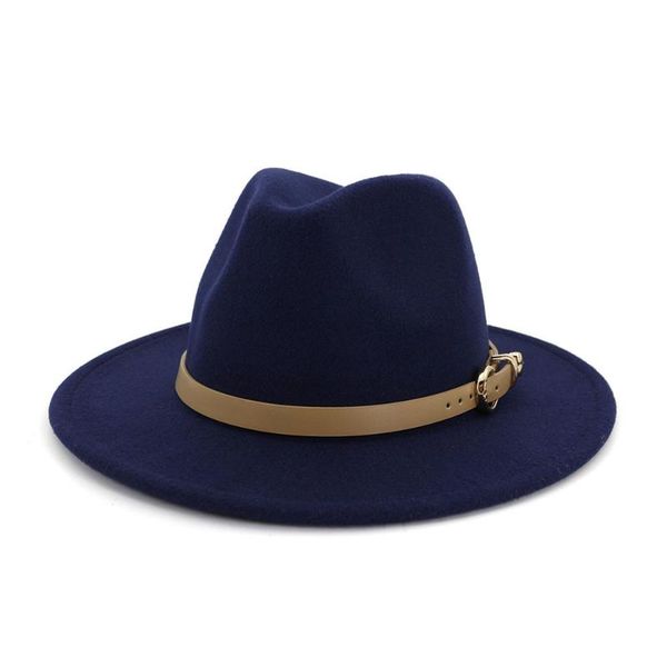 retro autumn men women wide brim wool felt fedora panama hat with belt buckle jazz trilby cap party formal hat hf134, Blue;gray
retro autumn men women wide brim wool felt fedora panama hat with belt buckle jazz trilby cap party formal hat hf134, Blue;gray