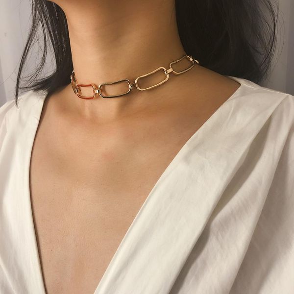european women's jewelry retro simple square necklace sweater chain personalized geometric hollow chain ladies necklace, Golden;silver
european women's jewelry retro simple square necklace sweater chain personalized geometric hollow chain ladies necklace, Golden;silver