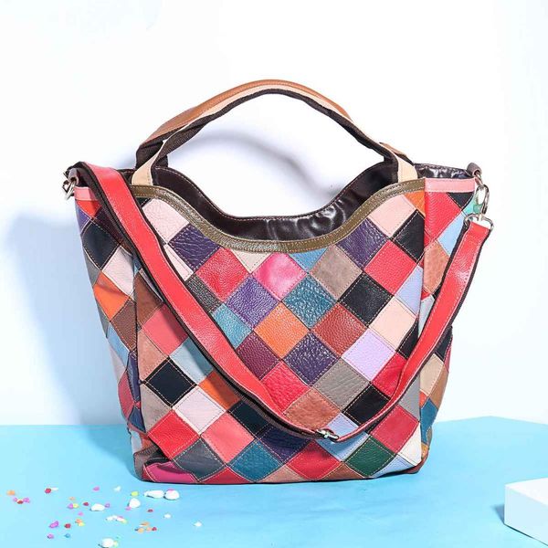 design brand hand bag women genuine leather handbag patchwork vintage crossbody bag ladies shoulder tote purse random color
design brand hand bag women genuine leather handbag patchwork vintage crossbody bag ladies shoulder tote purse random color