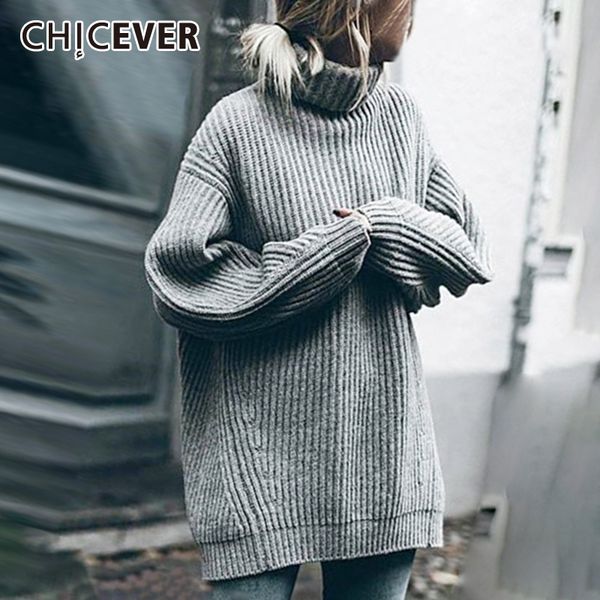 chicever casual knitting women's sweaters long sleeve turtleneck warm thick pullover female sweater autumn fashion new 2019, White;black
chicever casual knitting women's sweaters long sleeve turtleneck warm thick pullover female sweater autumn fashion new 2019, White;black