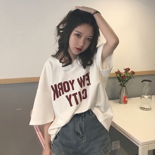 short sleeve shop 2020 large size letter t-shirt women's short sleeve shop women's 2020 large t-shirt size letter top, White
short sleeve shop 2020 large size letter t-shirt women's short sleeve shop women's 2020 large t-shirt size letter top, White