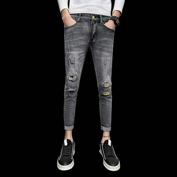 корейские узкие джинсы мужская мода 2020 лето slim fit рваные джинсы для мужчин длина лодыжки уличная одежда брюки все матч 34, Blue
корейские узкие джинсы мужская мода 2020 лето slim fit рваные джинсы для мужчин длина лодыжки уличная одежда брюки все матч 34, Blue