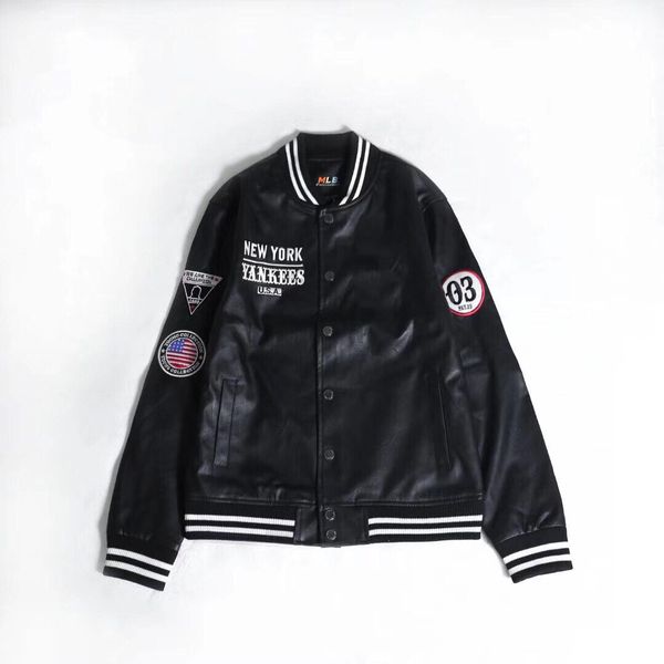 spring new men's embroidered washable pu baseball jacket black size m~2xl, Black;brown
spring new men's embroidered washable pu baseball jacket black size m~2xl, Black;brown