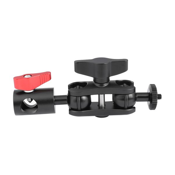 camvate multi-purpose magic arm double ball head with 1/4"-20 thread screw mount & light stand head item code: c2465
camvate multi-purpose magic arm double ball head with 1/4"-20 thread screw mount & light stand head item code: c2465