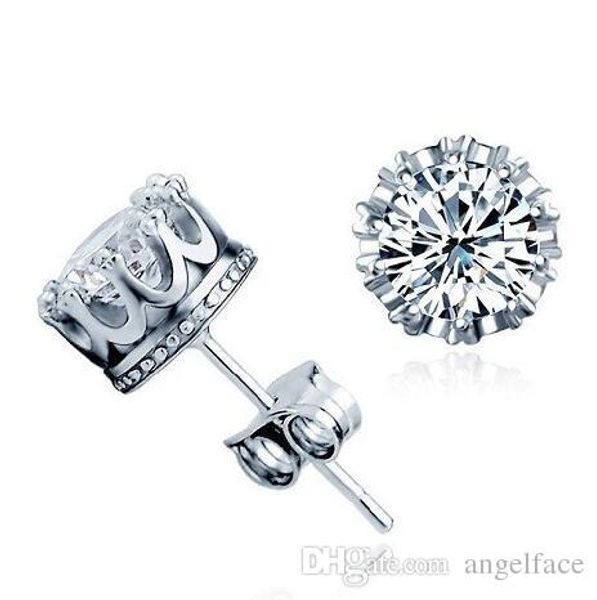 fashion 925 sterling silver crown cz simulated diamond stud earrings for women men wedding jewelry gift ing, Golden;silver
fashion 925 sterling silver crown cz simulated diamond stud earrings for women men wedding jewelry gift ing, Golden;silver