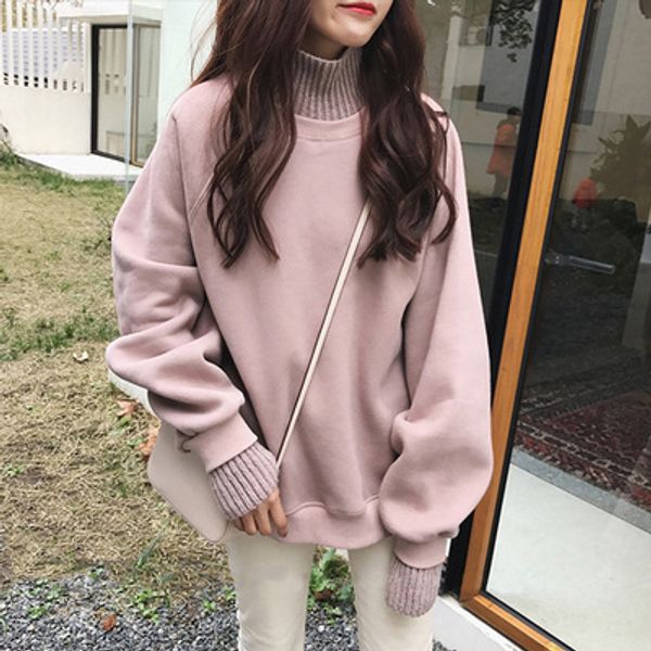plush thick fake two sweaters women spring autumn loose women's sweater turtleneck long sleeve knitted sweater pullover female, White;black
plush thick fake two sweaters women spring autumn loose women's sweater turtleneck long sleeve knitted sweater pullover female, White;black