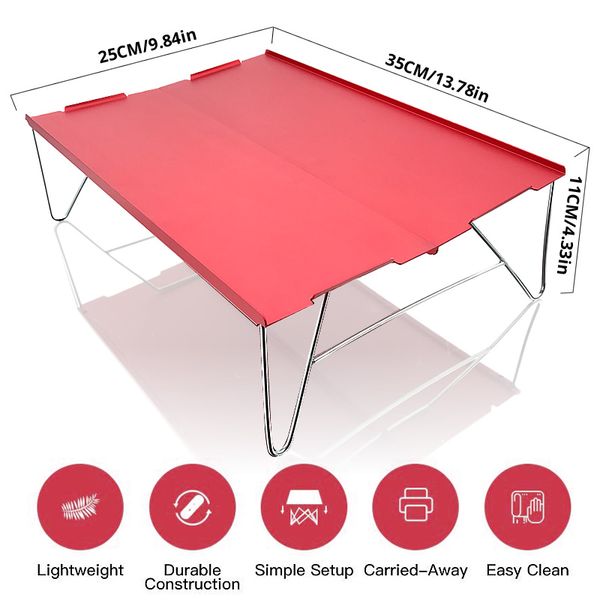 camp furniture red portable ultra-light small mini aluminum folding camping table desk picnic outdoor travel hiking fishing 
camp furniture red portable ultra-light small mini aluminum folding camping table desk picnic outdoor travel hiking fishing