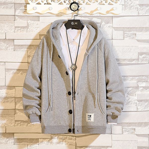 2019 uyuk new korean version of the fall/winter fashion trend youth hoodie men hooded single breasted jacket masculina, Black;brown
2019 uyuk new korean version of the fall/winter fashion trend youth hoodie men hooded single breasted jacket masculina, Black;brown