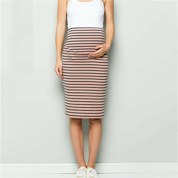 new ladies pregnant stripe cotton skirts summer women maternity midi casual stretchy soft pencil skirt femme, Black
new ladies pregnant stripe cotton skirts summer women maternity midi casual stretchy soft pencil skirt femme, Black