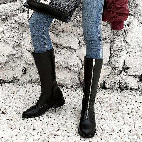 sarairis plus size 32-46 leisure boots female shoes women chunky heels shoes woman casual autumn winter riding boots, Black
sarairis plus size 32-46 leisure boots female shoes women chunky heels shoes woman casual autumn winter riding boots, Black