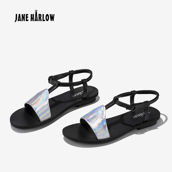 jane harlow women shoes summer new 2019 genuine leather flat sandals concise beach casual fashion shoes feminine summer sandals, Black
jane harlow women shoes summer new 2019 genuine leather flat sandals concise beach casual fashion shoes feminine summer sandals, Black