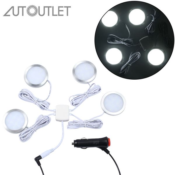 autoutlet 4pcs 12v interior spot lights car lighting lamp inside roof light kit with connection box for rv camper van boat
autoutlet 4pcs 12v interior spot lights car lighting lamp inside roof light kit with connection box for rv camper van boat