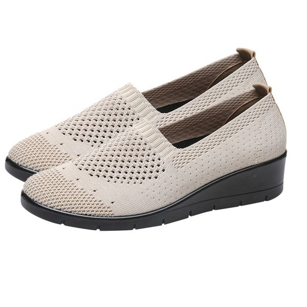 women pure color mesh wedges heel shoes lady casual slip-on single shoes casual mather peas elegant street footwear, Black
women pure color mesh wedges heel shoes lady casual slip-on single shoes casual mather peas elegant street footwear, Black