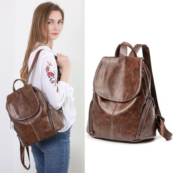 2019 women leather backpacks vintage female shoulder bag sac a dos travel ladies bagpack mochilas school bags for girls preppy
2019 women leather backpacks vintage female shoulder bag sac a dos travel ladies bagpack mochilas school bags for girls preppy