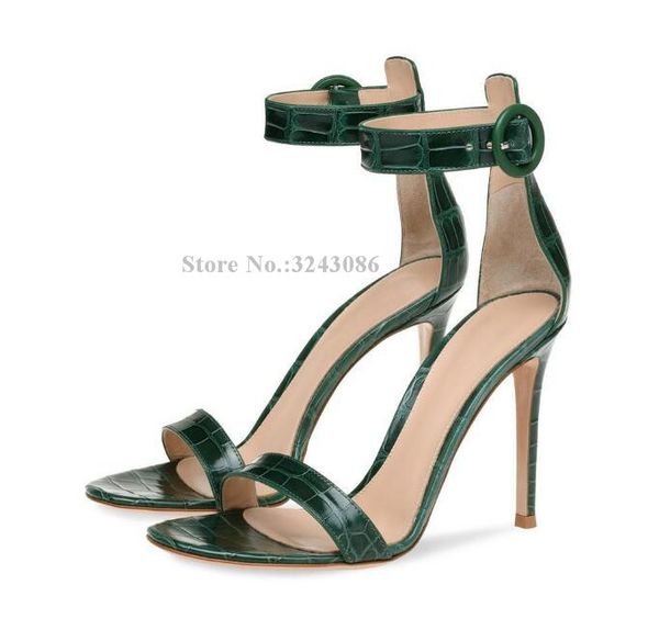 women new snakeskin leather sandals shoes fashion concise style ankle buckle stiletto heel dress sandals lady large size shoes, Black
women new snakeskin leather sandals shoes fashion concise style ankle buckle stiletto heel dress sandals lady large size shoes, Black