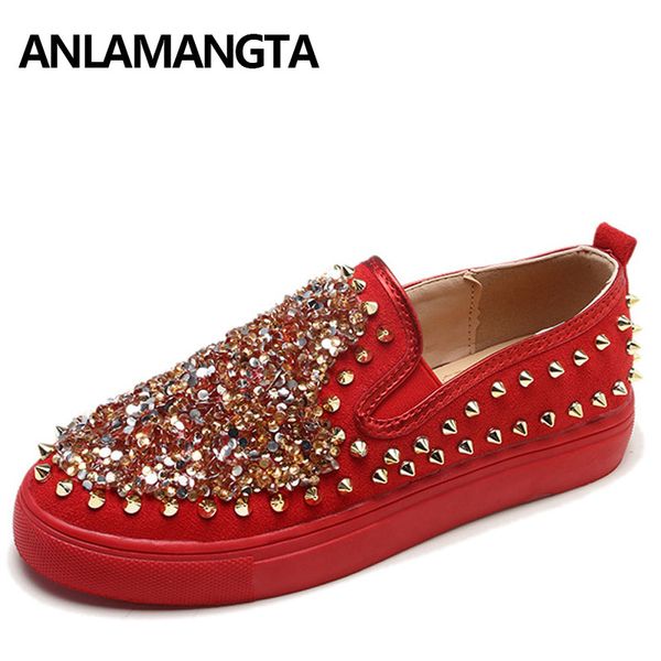 european women's shoes sequins spring autumn casual shoes women flats rivet slip on bling bling platform, Black
european women's shoes sequins spring autumn casual shoes women flats rivet slip on bling bling platform, Black