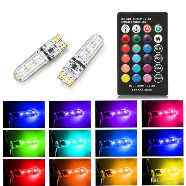 t10 w5w led car lights led bulbs rgb with remote control 194 168 501 strobe led lamp reading lights white red amber 12v
t10 w5w led car lights led bulbs rgb with remote control 194 168 501 strobe led lamp reading lights white red amber 12v
