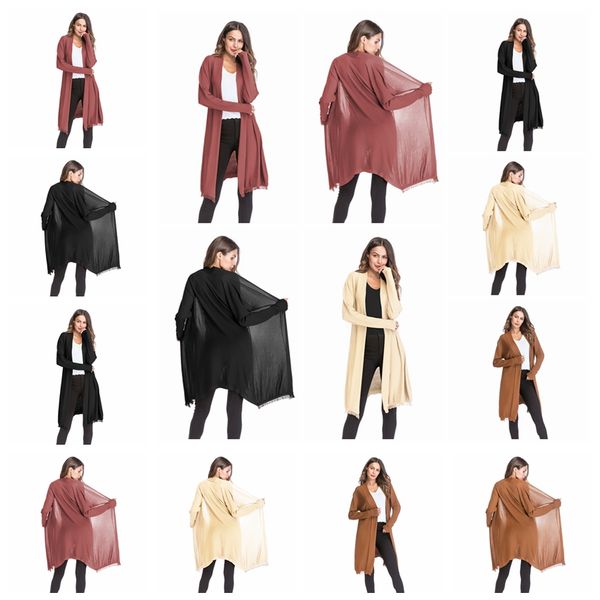 2019 european american thin long-sleeved sweater fashion tassel solid color cardigan shawl jacket, support mixed batch, White
2019 european american thin long-sleeved sweater fashion tassel solid color cardigan shawl jacket, support mixed batch, White