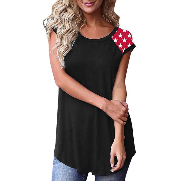 casual summer chiffon women sindependence day print casual loose short sleeve blouse shirts blouse plus size wear, White
casual summer chiffon women sindependence day print casual loose short sleeve blouse shirts blouse plus size wear, White