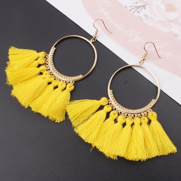 tassel earrings for women ethnic big drop earrings bohemia fashion jewelry trendy cotton rope fringe long dangle, Silver
tassel earrings for women ethnic big drop earrings bohemia fashion jewelry trendy cotton rope fringe long dangle, Silver
