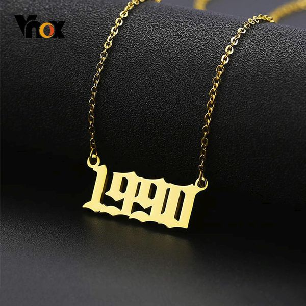 vnox custom birth year necklaces number chokers for women gold tone stainless steel birthday gift bff necklace 1985-2004 collier, Golden;silver
vnox custom birth year necklaces number chokers for women gold tone stainless steel birthday gift bff necklace 1985-2004 collier, Golden;silver