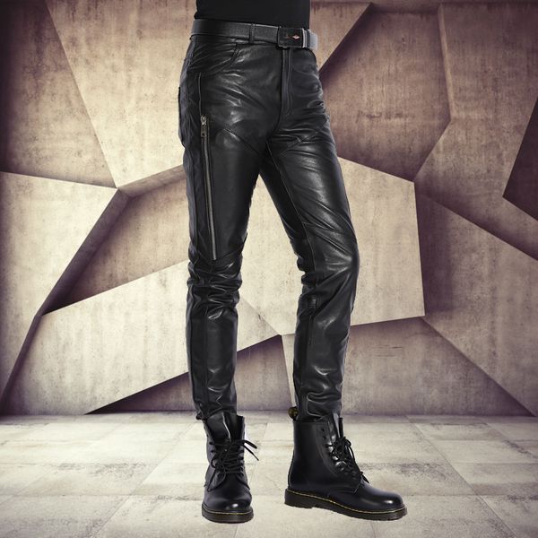 новое поступление мужские зимние slim fit из натуральной кожи повседневные велосипедные штаны из овчины
новое поступление мужские зимние slim fit из натуральной кожи повседневные велосипедные штаны из овчины