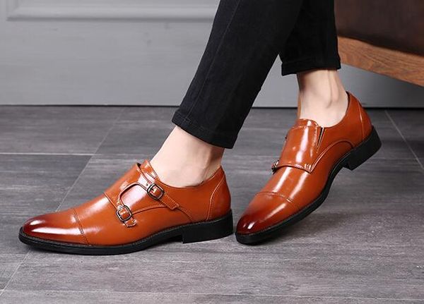 monk strap shoes men formal leather shoes men classic coiffeur moda italiana business shoes men office wedding dress, Black
monk strap shoes men formal leather shoes men classic coiffeur moda italiana business shoes men office wedding dress, Black