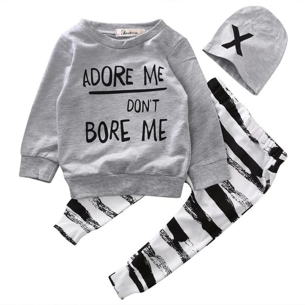 kids boys spring autumn clothes baby clothing sets newborn baby girl boy long sleeve t shirt+ zebra pant hat 3pcs outfits set, White
kids boys spring autumn clothes baby clothing sets newborn baby girl boy long sleeve t shirt+ zebra pant hat 3pcs outfits set, White