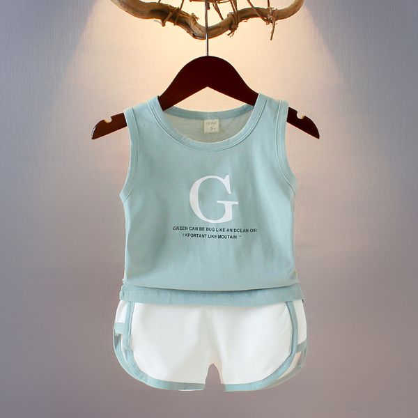 kids sports suit summer 2pcs baby sets letters sleeveless vest+shorts 2020 new children boys clothing set 1-6 years, White
kids sports suit summer 2pcs baby sets letters sleeveless vest+shorts 2020 new children boys clothing set 1-6 years, White