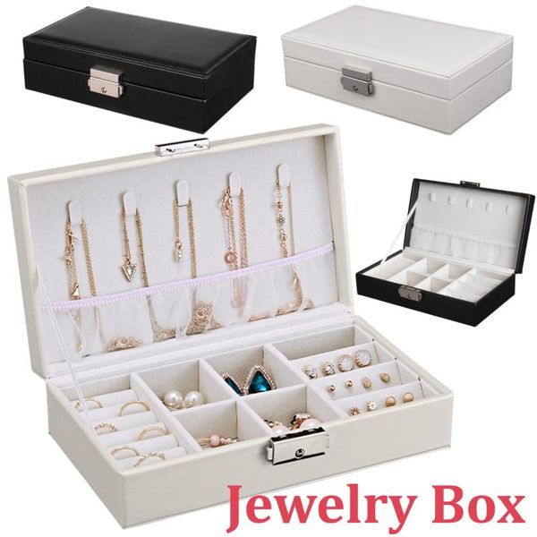 korean style fresh and simple girl earrings plate jewelry box protable leather earrings ring multi-function jewelry storage box, Black
korean style fresh and simple girl earrings plate jewelry box protable leather earrings ring multi-function jewelry storage box, Black