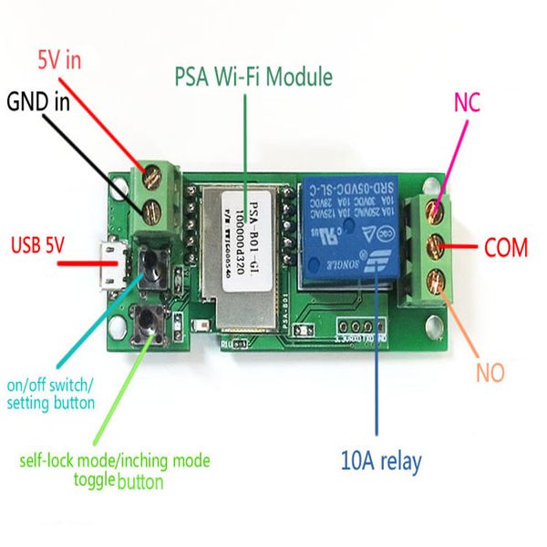 smart wifi remote control diy wireless switch universal module dc5v 12v 32v self-locking wifi switch timer for smart home
smart wifi remote control diy wireless switch universal module dc5v 12v 32v self-locking wifi switch timer for smart home