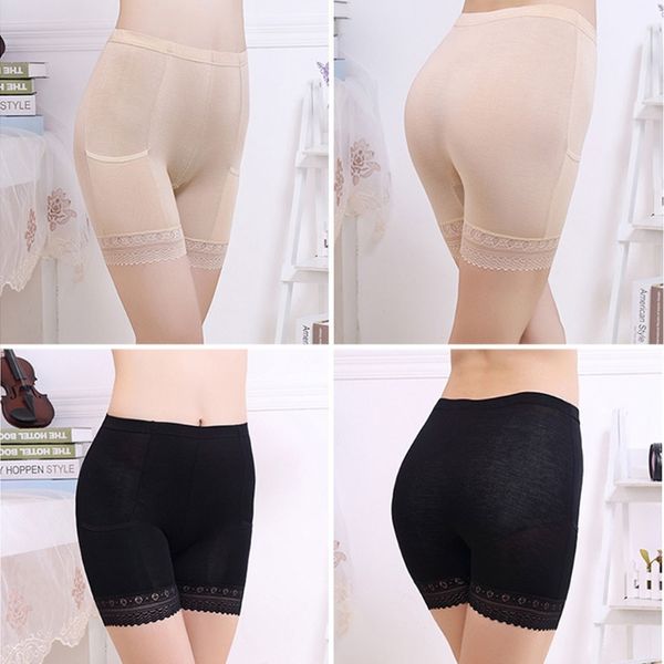 womens safety pants underwear shorts leggings with pocket lace trim solid color, Black
womens safety pants underwear shorts leggings with pocket lace trim solid color, Black