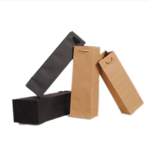 black brown paper package bags for single double red wine bottles wine packing handbags birthday christmas gift carrier
black brown paper package bags for single double red wine bottles wine packing handbags birthday christmas gift carrier