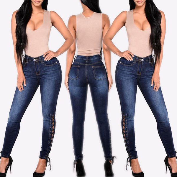 women's jeans 2021 women summer pants stretch female high waist slim pencil, Blue 
women's jeans 2021 women summer pants stretch female high waist slim pencil, Blue
