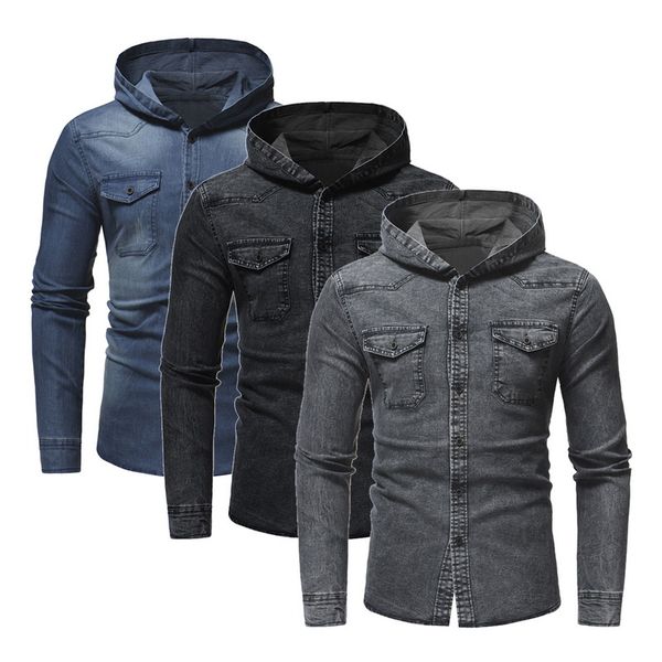 monerffi vintage hoodies jeans jackets men spring autumn fashion denim jackets 2019 brand mens slim fit denim hooded coats, Black;brown
monerffi vintage hoodies jeans jackets men spring autumn fashion denim jackets 2019 brand mens slim fit denim hooded coats, Black;brown