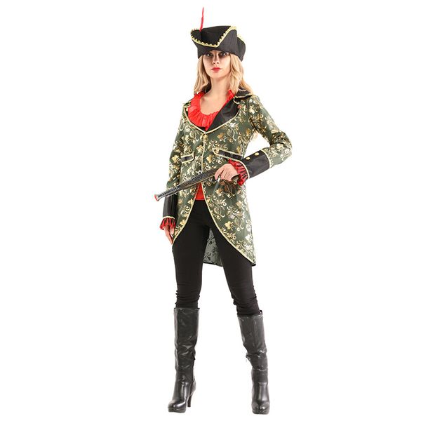 huihonshe женщины костюм пирата девушки crew костюм halloween pirate верхней одежды cosplay длинные рукава партии пальто для леди, Black;red
huihonshe женщины костюм пирата девушки crew костюм halloween pirate верхней одежды cosplay длинные рукава партии пальто для леди, Black;red