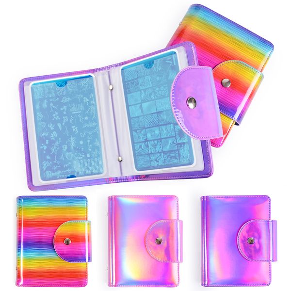 holographic empty nail art stamping plates holder with white pad organizer manicure templates bag storage cases stamp organizer
holographic empty nail art stamping plates holder with white pad organizer manicure templates bag storage cases stamp organizer
