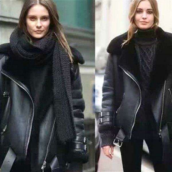 winter coat women sheep shearing real fur coat women motorcycle genuine leather jacket for clothes 2019 casaco s-w-3 yy977, Black
winter coat women sheep shearing real fur coat women motorcycle genuine leather jacket for clothes 2019 casaco s-w-3 yy977, Black