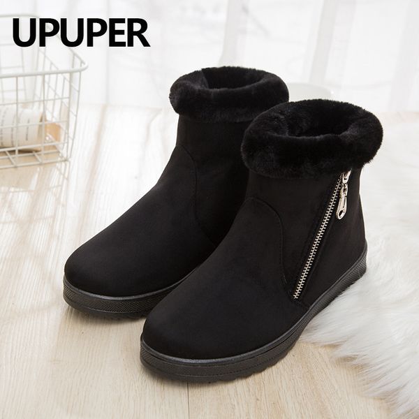 zip winter women's snow boots non-slip thick warm ankle boots women fashion middle-aged mother's winter cotton shoes cheap, Black
zip winter women's snow boots non-slip thick warm ankle boots women fashion middle-aged mother's winter cotton shoes cheap, Black