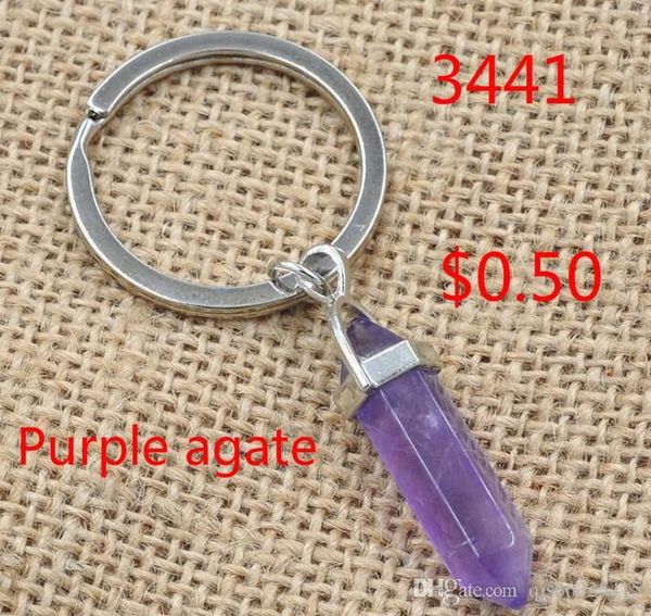 dhl 5 colors hexagon prism natural stone pendant key rings point chakra healing bullet shape crystal keychain jewelry for women men, Slivery;golden
dhl 5 colors hexagon prism natural stone pendant key rings point chakra healing bullet shape crystal keychain jewelry for women men, Slivery;golden