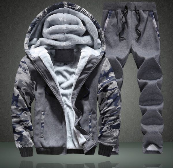 mens designer tracksuits fashion casual two piece suits sport clothing mens luxury thick hooded active outerwear high quality, Gray 
mens designer tracksuits fashion casual two piece suits sport clothing mens luxury thick hooded active outerwear high quality, Gray