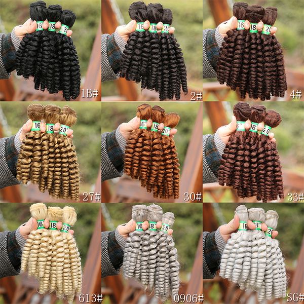 wholesale double weft spring curl hair bundles 3pcs/lot heat resistant synthetic hair weave 9 colors hair extensions, Black
wholesale double weft spring curl hair bundles 3pcs/lot heat resistant synthetic hair weave 9 colors hair extensions, Black