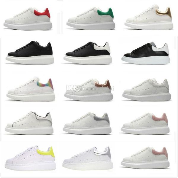 women men platform casual shoes designer luxury white leather suede flat dress shoes sports sneakers velvet heelback shoe big size 36-44, Black
women men platform casual shoes designer luxury white leather suede flat dress shoes sports sneakers velvet heelback shoe big size 36-44, Black