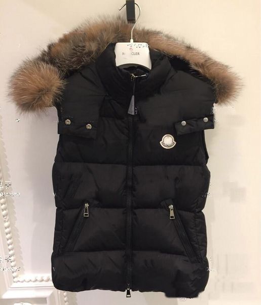 2019 new m brand women jacket short thickening warm down coat thickening female clothes 100% real fur collar hood vests down jacket, Black;white
2019 new m brand women jacket short thickening warm down coat thickening female clothes 100% real fur collar hood vests down jacket, Black;white