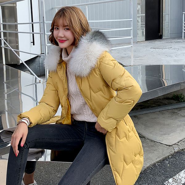 women's down & parkas 2021 arrival casual women winter jacket cotton padded warm thicken big fur collar ladies long coats parka womens, Black
women's down & parkas 2021 arrival casual women winter jacket cotton padded warm thicken big fur collar ladies long coats parka womens, Black