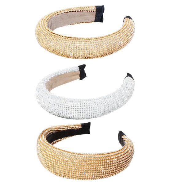 super flash rhinestone women headband hard sponge hair band sequin head hoop charm headdress, Golden;white
super flash rhinestone women headband hard sponge hair band sequin head hoop charm headdress, Golden;white