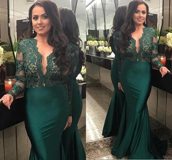 hunter green mermaid evening pageant dresses with long sleeve 2019 v-neck lace stain fishtail women occasion evening wear dress, Black;red
hunter green mermaid evening pageant dresses with long sleeve 2019 v-neck lace stain fishtail women occasion evening wear dress, Black;red