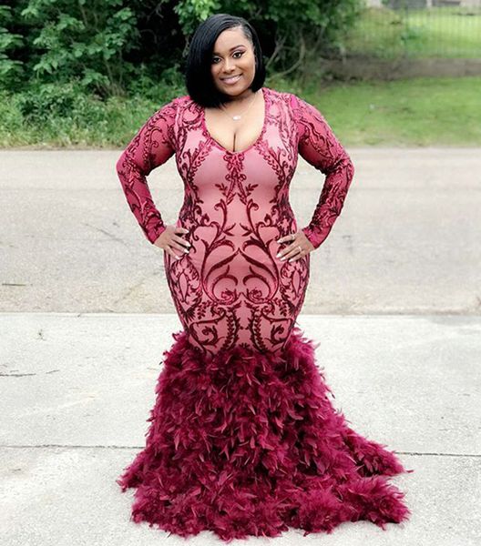 2019 plu ize burgundy prom dre e long mermaid deep v neck long leeve lace applique feather prom evening dre e cu tom made dp0183
2019 plu ize burgundy prom dre e long mermaid deep v neck long leeve lace applique feather prom evening dre e cu tom made dp0183